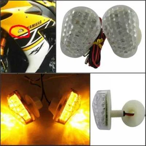 Flush Mount LED Turn Signal Light Indicators Blinker Fr Kawasaki Motorbike - Picture 1 of 6