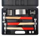 7pc Car Dent Auto Body Panel Repair Tool Kit Handles Beating Dollie Hammers Set