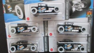 Lot of 5 Team Hot Wheels HW Dream Garage BONE SHAKER black with whitewalls - Picture 1 of 4