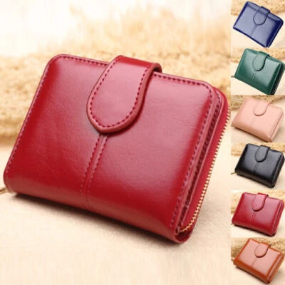 Women Short Small Money Purse Wallet Leather Ladies Folding Card Coin Holder NEW - Image 1 of 4
