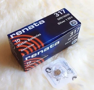 Reloj Renata Único Batería Hecho en Suiza Renata 317 o SR 516 SW 1.55V Envío Rápido - Imagen 1 de 11