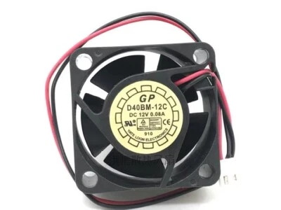 1PCS D40BM-12C 4020 DC12V 0.08A 4CM 2-Pin Dual Ball Cooling Fan - Image 1 of 2