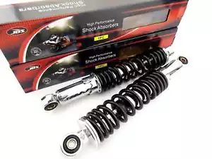 HONDA XR80 320mm JBS BLACK/CHROME REAR SHOCK ABSORBERS EYE TO EYE - Picture 1 of 4