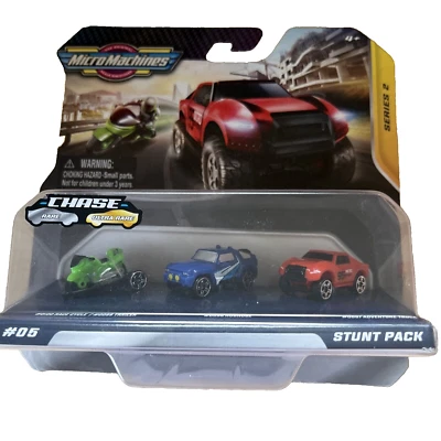 Micro Machines Series 2 Stunt Pack #05 Collectable Diecast 3 Vehicle Set - Image 1 of 4