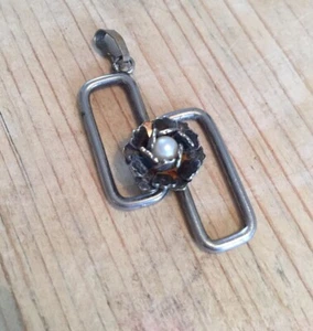Damen Anhänger Sterlingsilber & Perle Blume - Bild 1 von 4