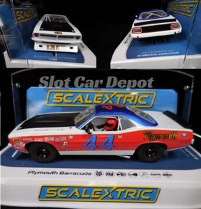 Scalextric Plymouth Barracuda '23 Spa Clásico DPR con Luces 1:32 Slot Car C4525 - Imagen 1 de 7