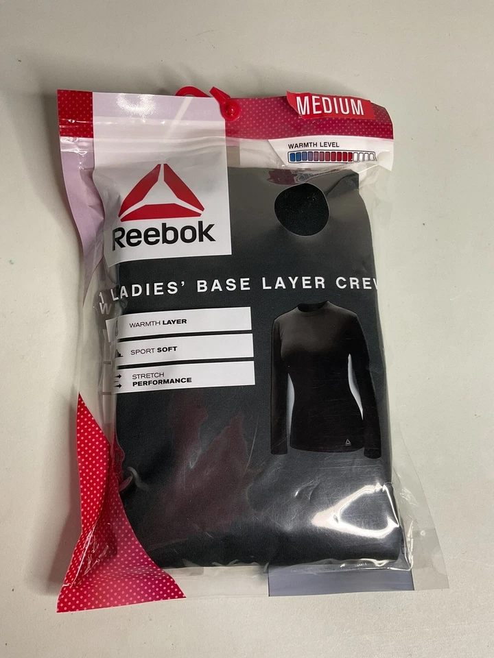 Reebok #11179 Women's Grey Long Sleeve Base Layer Crew Top