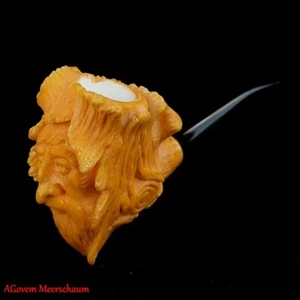 Pipa de tabaco para fumar AGovem tallada a mano árbol bloque hombre, AGM-1420 - Imagen 1 de 12