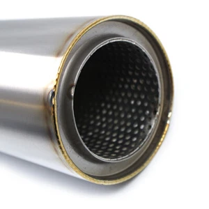 Custom Stainless Steel Universal Sports Exhaust Silencer Box Rear Section 5" 125 - Picture 1 of 6