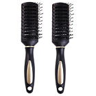 2pcs Wet Dry Straight Vented Hair Brush Detangle Styling Accessories Long Short