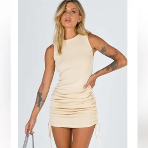 Mini Vestido Lioness Military Minds Beige NUEVO Talla 4 Pequeño Nuevo Sin Etiquetas - Imagen 1 de 7