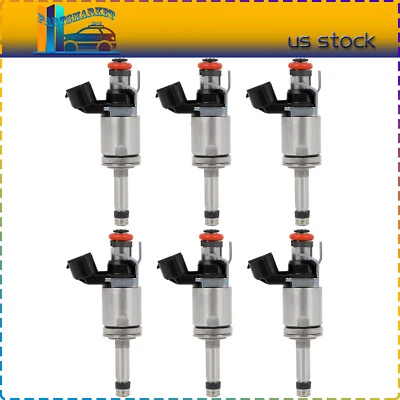 Injetores de combustível 6 peças para Ford F-150 Edge 2015 2016 2017 Lincoln Mkx 2016-2018 2.7L - Imagem 1 de 4