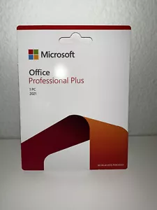 Microsoft Office Professional Plus 2021 Retail 1PC Produktkarte versiegelt Original - Bild 1 von 2