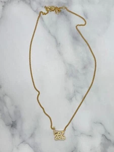 Auth FENDI FF Monogram Rhinestone Pendant Necklace - Pre owned / KB3012 - Picture 1 of 5