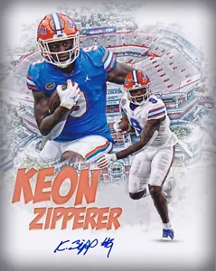 KEON ZIPPERER Florida Gators signed autographed 8 x 10 Photo COA - Picture 1 of 1