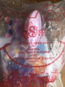 littlest pet shop Kitten Flower Clip McDonald’s Toy 2011 - Picture 1 of 5
