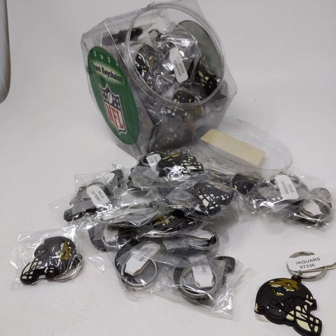 (60) Jacksonville Jaguars Keychains - Store Counter Container Lot New Cover