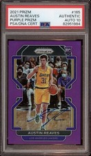 Austin Reaves 2021 Panini Purple Prizm Rookie Card Auto /99 Psa GEM MINT 10 RC
