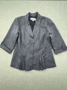 Danny & Nicole Blazer Damen Größe 14 Blau Bunter Glanz - Bild 1 von 6