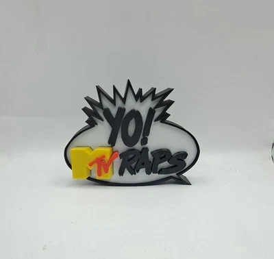 Televisores de música MTV "Yo MTV Raps" señalización escritorio estante arte Foto 1 de 2