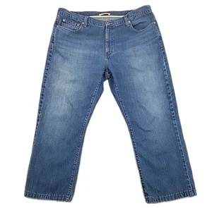 Jeans uomo LL Bean taglia 40x26,5 SPOT sulla tasca posteriore ORLATO vestibilità standard - Foto 1 di 13