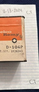 (1)NOS 55 56 Chevrolet Corvette Distributor Points Delco D-104P 1938340 Sold Sep - Picture 1 of 1