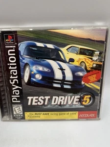 Test Drive 5 (Sony PlayStation 1, 1998, Etiqueta Negra) PS1 Completo, Juego Probado - Imagen 1 de 9