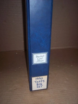 1990 Topps Big Complete 330 baseball card set single sleeved in binder NM-MT - Image 1 of 4