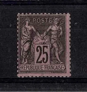 FRANCIA YVERT 97 SCOTT 100 " COMERCIO DE PAZ SALVIA 25c ROSA PÁLIDA " MNH EN MUY BUEN ESTADO A231 - Imagen 1 de 2