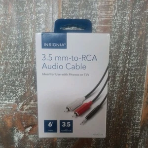 Insignia - 6' Stereo Audio RCA Cable - Black - Picture 1 of 2
