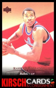Rasheed Wallace 1995-96 Upper Deck RC #134 Washington Bullets - Picture 1 of 2