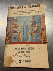 1976 7th Dungeons & Dragons Gods, Demi-Gods, & Heroes ORIGINAL NOT A REPRINT - Picture 1 of 4