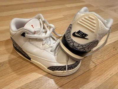 Nike Air Jordan 3 Retro Blanco Cemento Reimaginado 2022 TD Talla 9C DM0968-100 Foto 1 de 4