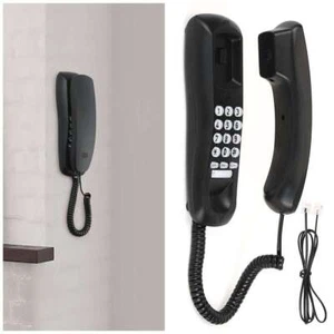 US Desktop Przewodowy telefon stacjonarny Telefon stacjonarny Telefon stacjonarny Montaż ścienny do biura domowego - Zdjęcie 1 z 17