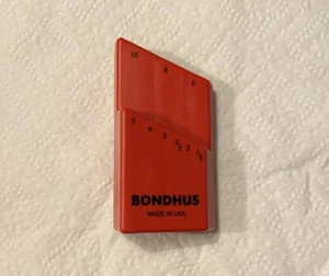 Bondhus #18099 Bond Sechskantschlüssel Set Koffer Halter L-Schraubenschlüssel 1,5-10 mm metrisch NEU USA - Bild 1 von 5