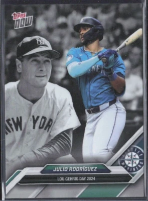 2023 Topps Now Lou Gehrig Day PR 2746 #LGD-14 Julio Rodriguez - Seattle MINT - Image 1 of 2
