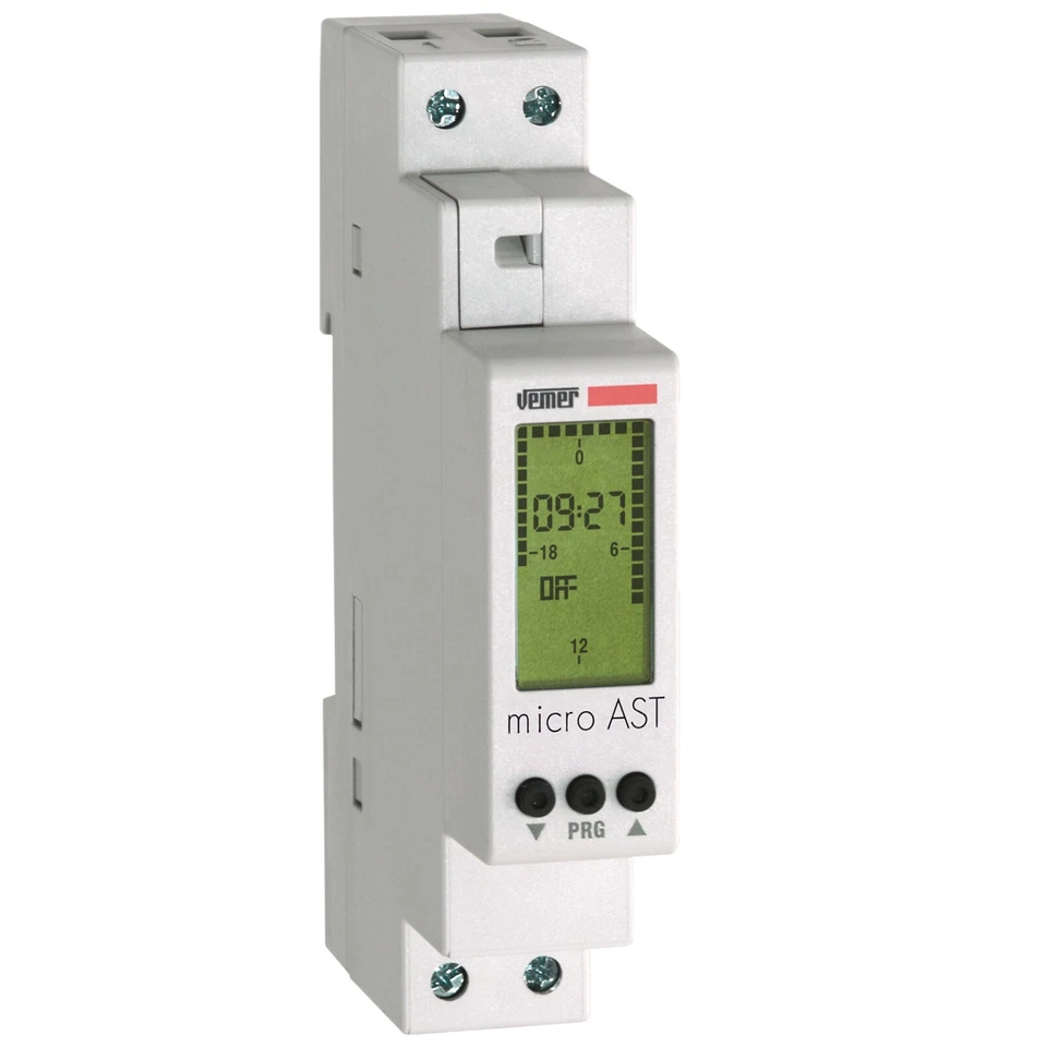 INTERRUTTORE CREPUSCOLARE ASTRONOMICO DIGITALE PROGRAMMABILE VE762300 MICRO AST