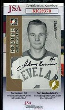 Johnny Bower JSA Coa Hand Signed 2005 In The Game Autograph
