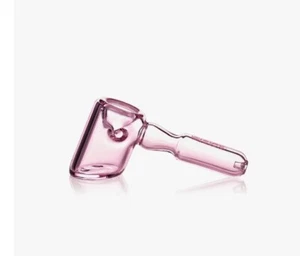 Tubo de mano martillo GRAV® rosa tamaño 4,75”, cámara de lata grande, tubo de mano base plana - Imagen 1 de 2