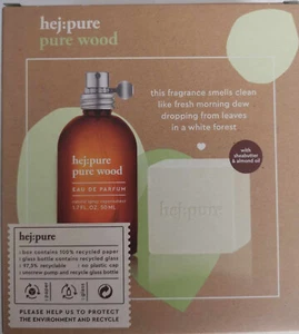Hej Pure: Pure Wood Geschenkset 50 ml EDP Spray + Seife Vegan Clean Fragrance - Bild 1 von 3