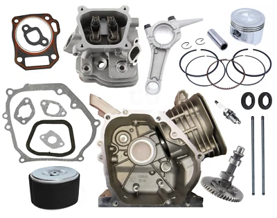 AE-PARTS Engine Block Cylinder Head Connecting Rod Piston Camshaft fits Honda GX200 6.5HP