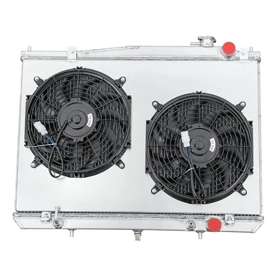 3-Row Radiator+Shroud Fan Fit 1998-2004 Nissan Frontier,2000-04 Xterra XE SE AT Foto 1 de 4