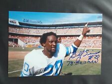 BILLY SIMS ADDED "78 HEISMAN" LIONS AUTOGRAPHED SIGNED 4x6 GLOSSY PHOTO C