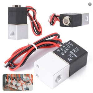DC 12V Magnetventil Elektro Ventil 1/8" 1/4" 2-Wege Valve für Wasser Luft Öl DE - Bild 1 von 15