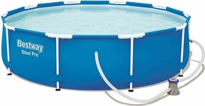 Bestway Swimmingpool Schwimmbad Frame Pool Set Filterpumpe Ø305x76cm
