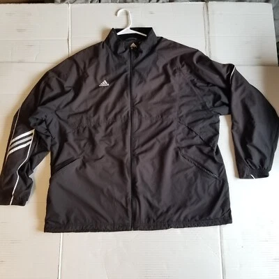 ADIDAS МУЖЧИН XXL КОМАНДЫ ПОЛНЫЙ МОЛНИИ BOMBER КУРТКА CLIMALITE SPORT ГОЛЬФ - Изображение 1 из 4