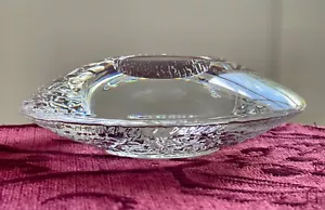 Orrefors Discus, VOTIVE CANDLE HOLDER - Textured Sweden Vintage Art Glass - Picture 1 of 5