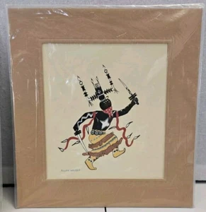 Allan Houser 10.25" X 8.50" Tewa Print Silk Screened By Hand - Picture 1 of 4