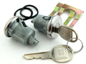 Door Lock Set With Original Keys 1970-1981 Chevy Camaro & 1977-1989 EL Camino - Picture 1 of 2