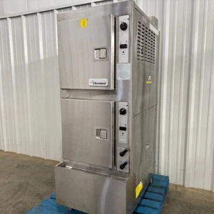 Used Cleveland Gas 10 Pan Steamer 24CGA10.2 Gemini from School - Picture 1 of 14